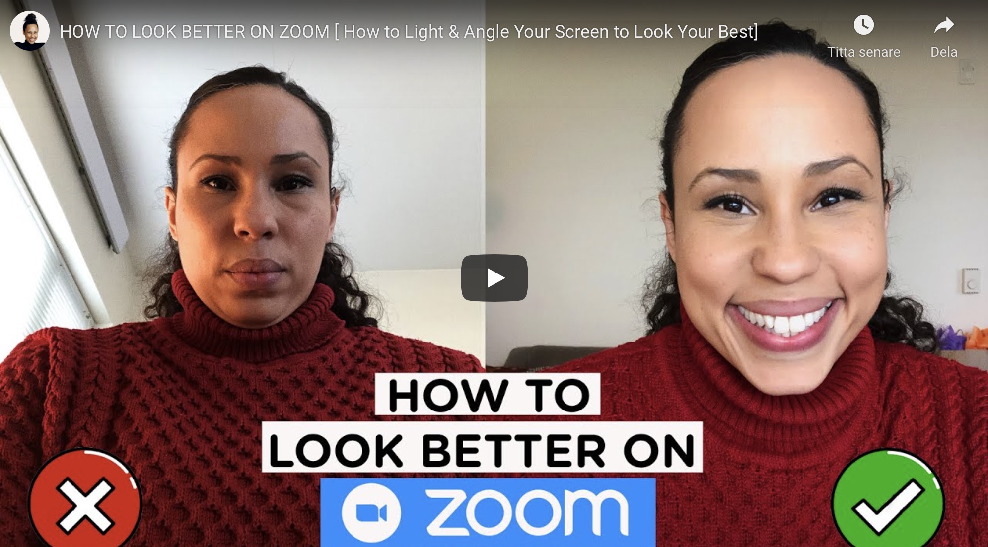 How to look better on Zoom (or Teams)